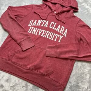 SCU Santa Clara University Hoodie Sweatshirt Womens M Red Ruff Riders Broncos
